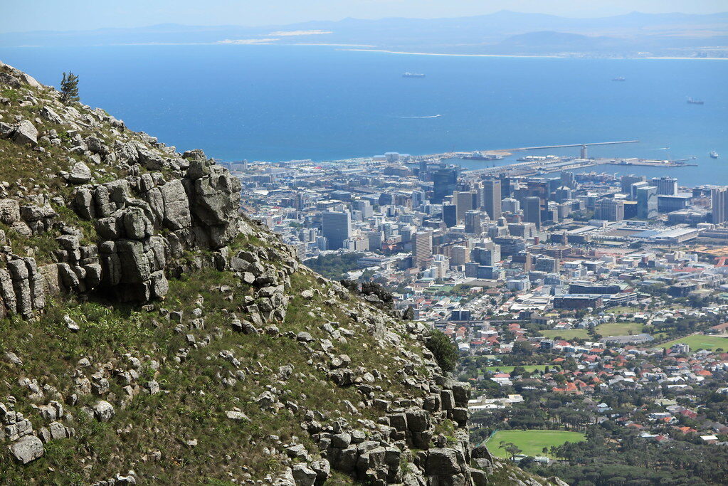 Cape Town city bowl seen from Table Mountain