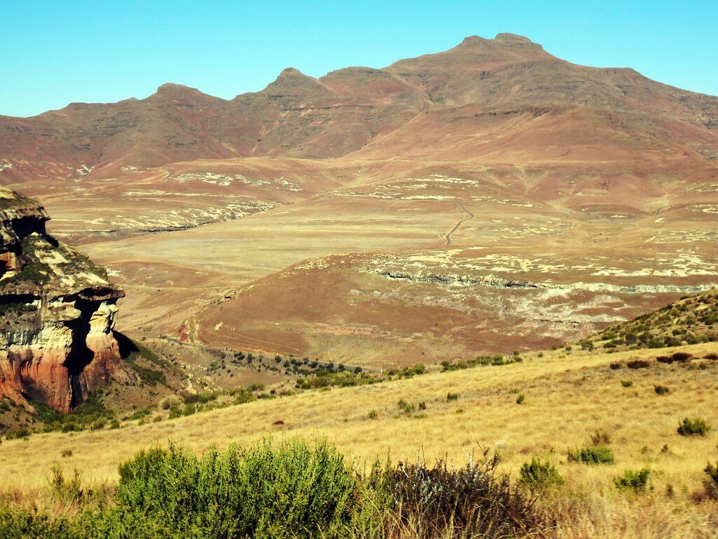 Sandstone cliffs at Golden Gate Highlands National Park